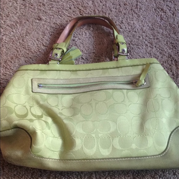 Coach Handbags - Pale green medium size coach purse